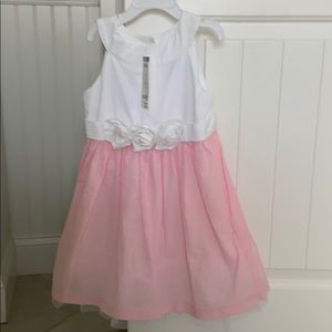 Gymboree pink and white Easter dress 3t new